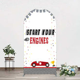 Aperturee Aperturee Racing Start Engines Boy Birthday Arch Backdrop